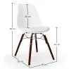 Eetkamerstoel met Kussen - Scandinavisch Design en Donkere Houten Poten - Skögur image 7
