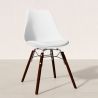 Eetkamerstoel met Kussen - Scandinavisch Design en Donkere Houten Poten - Skögur image 7