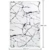 Groot Vloerkleed met Modern Design en Marmerlook - (290x200 cm) - Calico image 7