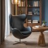 Fauteuil met armleuningen - Bekleed met lakleer - Egg Design - Brave - Eny image 7