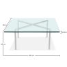 Vierkante Salontafel - Glas - 12mm - Town image 7