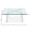 Vierkante Salontafel - Glas - 12mm - Town image 7