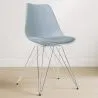 Eetkamerstoel met Kussen - Scandinavisch Design en Metalen - Skögur image 7