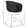 Eetkamerstoel - Scandinavisch Design - Verchroomde Poten - Polin image 7