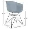 Eetkamerstoel - Scandinavisch Design - Zwarte Poten - Polin image 7