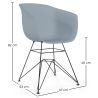 Eetkamerstoel - Scandinavisch Design - Zwarte Poten - Polin image 7