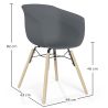 Eetkamerstoel - Scandinavisch Design - Natuurlijke Houten Poten - Polin image 7