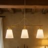 Hanglamp in Metaal Oudgoud met 3 Kappen - Bubles image 7