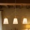 Hanglamp in Metaal Oudgoud met 3 Kappen - Bubles image 7