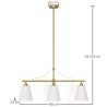 Hanglamp in Metaal Oudgoud met 3 Kappen - Bubles image 7