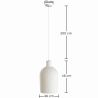 Hanglamp - Minimalistisch ontwerp - Steen-effect afwerking - Sinur II image 7
