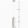 Hanglamp - Minimalistisch ontwerp - Steen-effect afwerking - Sinur III image 7