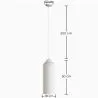 Hanglamp - Minimalistisch ontwerp - Steen-effect afwerking - Sinur III image 7