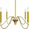 Gouden hanglamp met 6 armen – Moderne kroonluchterstijl van metaal - Vintessa image 7