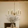 Gouden hanglamp met 6 armen – Moderne kroonluchterstijl van metaal - Vintessa image 7