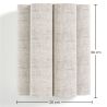 Wandlamp met stoffen kap en verouderde gouden structuur - Treya image 7