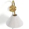 Vintage Gouden Wandlamp met Stekker en Schakelaar - Boly image 7