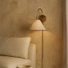 Vintage Gouden Wandlamp met Stekker en Schakelaar - Boly image 7