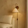 Vintage Gouden Wandlamp met Stekker en Schakelaar - Boly image 7