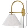 Vintage Gouden Wandlamp met Stekker en Schakelaar - Boly image 7