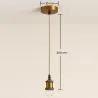 Hanglamp Kabel in Antiek Goud met Verstelbare Hoogte - Berrey image 7