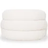 Moderne Fauteuil Bekleed Met Crème Wit Boucléstof – Gebogen En Comfortabel Ontwerp - Gab image 7