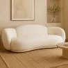 Gebogen Sofa Bekleed Met Wit Boucléstof – Modern En Elegant Design - Sorela image 7