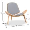 Design Fauteuil - Scandinavische Fauteuil - Bekleed met stof - Lucy image 7