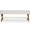 Bank Bekleed Met Fluwelen Stof Met Gouden Metalen Frame - Vovi image 7