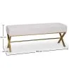 Bank Bekleed Met Fluwelen Stof Met Gouden Metalen Frame - Vovi image 7
