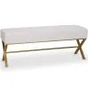 Bank Bekleed Met Fluwelen Stof Met Gouden Metalen Frame - Vovi image 7