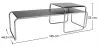 Set van 2 Stapelbare Salontafels - Hout & Staal - Lacky image 7