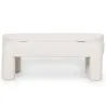 Bank Met Opbergruimte Bekleed In Off-White Bouclé Stof – Moderne Zitplaats Voor Woonkamer En Slaapkamer - Boreta image 7