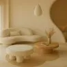Design Ottoman In Wit Boucléstof – Moderne Salontafel - Sera image 7