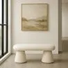 Bank In Moderne Stijl Bekleed Met Boucléstof - Kurt image 7