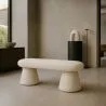 Bank In Moderne Stijl Bekleed Met Boucléstof - Kurt image 7