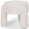 Kruk Bekleed Met Off-White Boucléstof – Moderne Zitplaats Voor Woonkamer En Slaapkamer - Boreta image 7