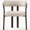 Woonkamer fauteuil met armleuningen bekleed met Chenille – Donker hout-effect poten – Ergonomisch en modern ontwerp – Okare image 7