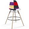 Barkruk - Patchwork bekleding - Scandinavisch ontwerp en houten poten - Skögur image 7