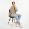 Eetkamerstoel - Patchwork Bekleding - Scandinavisch Design en Houten Poten - Skögur image 7