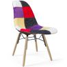 Eetkamerstoel - Patchwork Bekleding - Scandinavisch Design en Houten Poten - Skögur image 7