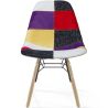 Eetkamerstoel - Patchwork Bekleding - Scandinavisch Design en Houten Poten - Skögur image 7