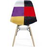 Eetkamerstoel - Patchwork Bekleding - Scandinavisch Design en Houten Poten - Skögur image 7
