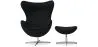 Egg Design fauteuil met voetenbankje - Stoffen bekleding - Brave image 7