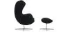 Egg Design fauteuil met voetenbankje - Stoffen bekleding - Brave image 7