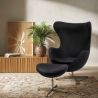 Egg Design fauteuil met voetenbankje - Stoffen bekleding - Brave image 7