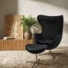 Egg Design fauteuil met voetenbankje - Stoffen bekleding - Brave image 7