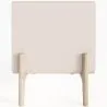 Nachtkastje scandi modern bekleed met kunstleer met 2 lades en poten van natuurlijk hout - Bennis image 7