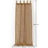 Schaduw Gordijn Zonnescherm Kokosvezel 2.8x1.5M – 100% Natuurlijke Schaduw Zeil image 7