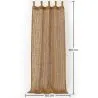 Schaduw Gordijn Zonnescherm Kokosvezel 2.1x1.5M – 100% Natuurlijke Schaduw Zeil image 7
